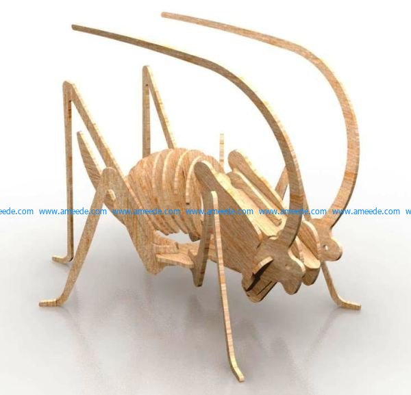 model of cricket assembly file cdr and dxf free vector download for Laser cut CNC