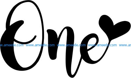 one love file cdr and dxf free vector download for print or laser engraving machines