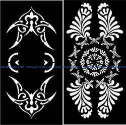 partition of arab screen file cdr and dxf free vector download for Laser cut CNC