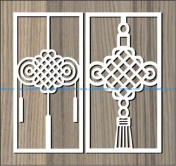 pattern brings good luck to the house shift free vector download for Laser cut CNC