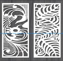 phoenix and the leaves file cdr and dxf free vector download for Laser cut CNC