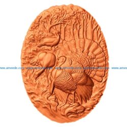 picture of turkeys feeding file stl free vector art 3d download for CNC