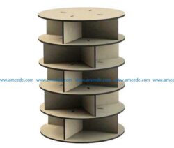 product display shelves round free vector download for Laser cut CNC