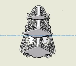 pylons in the corner file cdr and dxf free vector download for Laser cut CNC