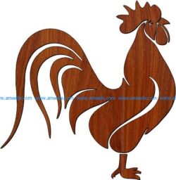 rooster picture file cdr and dxf free vector download for Laser cut plasma