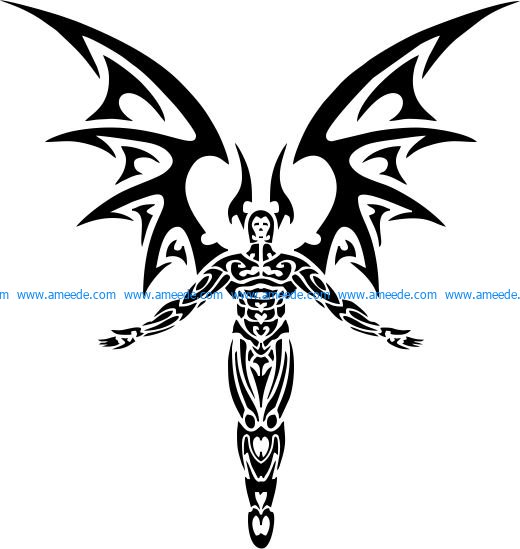 satan devil file cdr and dxf free vector download for print or laser