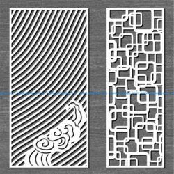 screen ripples and connected squares free vector download for Laser cut CNC