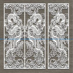 Screen style dragon oriental free vector download for Laser cut CNC