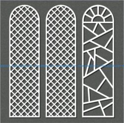 small dome shaped partition file cdr and dxf free vector download for Laser cut CNC
