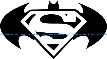 superman and batman file cdr and dxf free vector download for printers or laser engraving machines