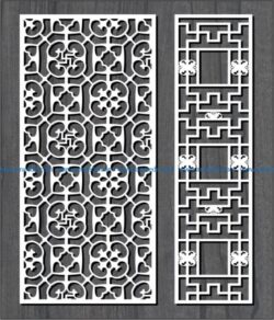 swastika pattern file cdr and dxf free vector download for Laser cut CNC
