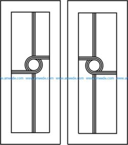 swirling texture door file cdr and dxf free vector download for CNC cut