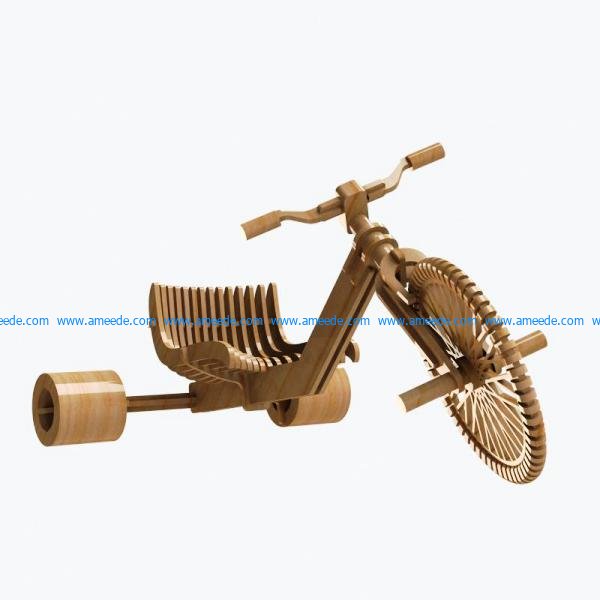 toy bicycles for young children file cdr and dxf free vector download for laser cut cnc