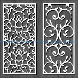 white flower bulkhead file cdr and dxf free vector download for Laser cut CNC
