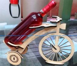 wine bike file cdr and dxf free vector download for Laser cut CNC