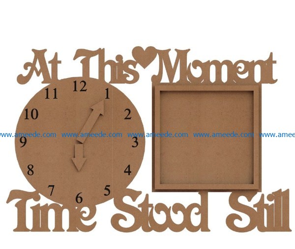 wooden clock plans file cdr and dxf free vector download for Laser cut