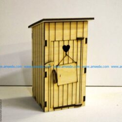 wooden piggy bank file cdr and dxf free vector download for Laser cut CNC
