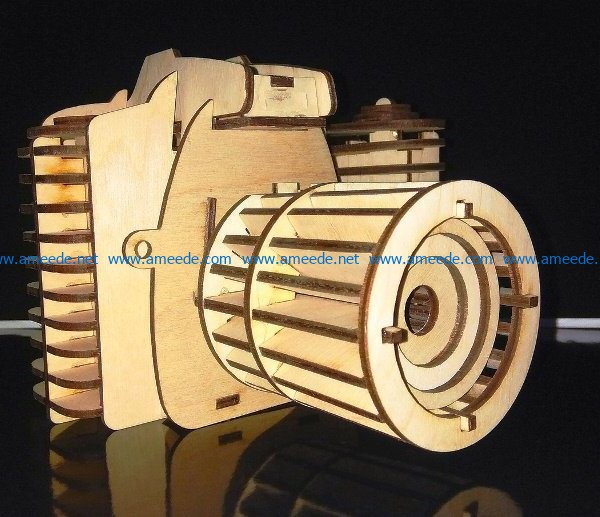 Camera file cdr and dxf free vector download for Laser cut