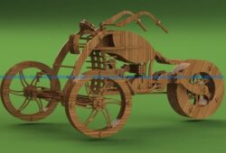 3-wheel motorcycles file cdr and dxf free vector download for Laser cut CNC