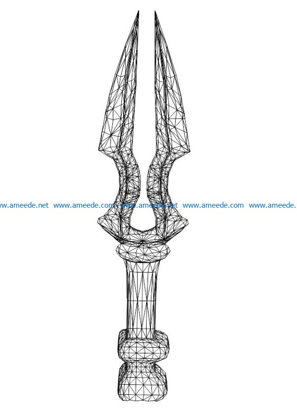 3D illusion led lamp Cane free vector download for laser engraving machines