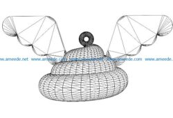 3D illusion led lamp Holy shit free vector download for laser engraving machines