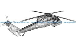 3D illusion led lamp Military aircraft free vector download for laser engraving machines