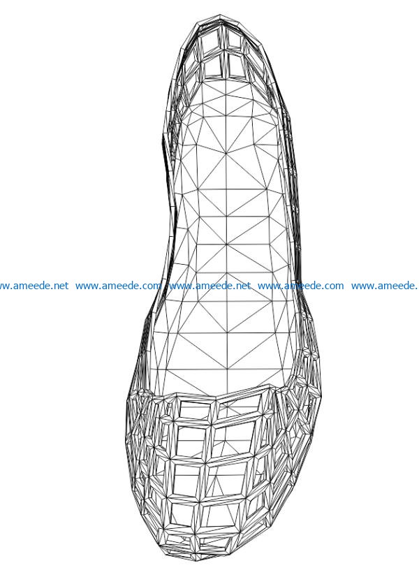 3D illusion led lamp girl shoes free vector download for laser engraving machines