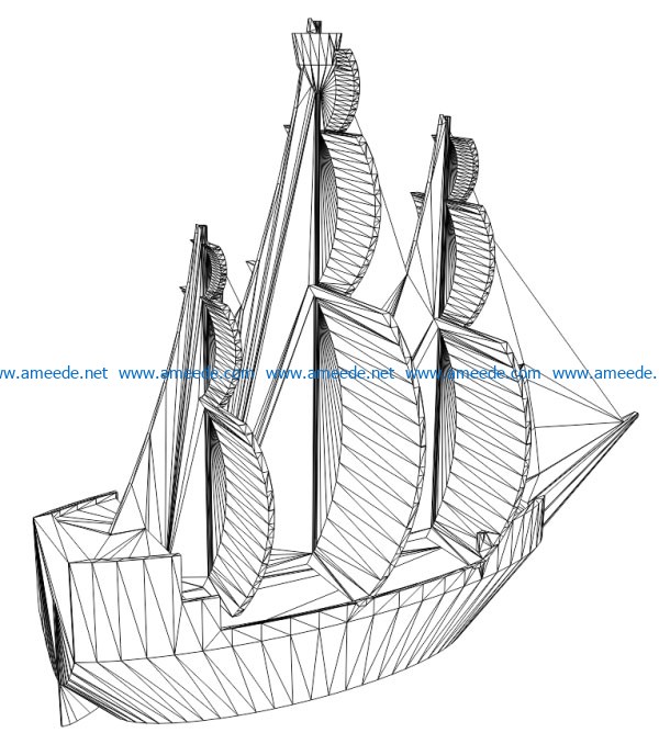 3D illusion led lamp ship free vector download for laser engraving machines