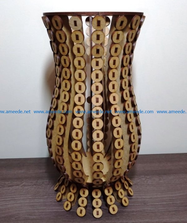 Artistic vase file cdr and dxf free vector download for Laser cut CNC