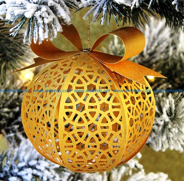 Ball on christmas tree file cdr and dxf free vector download for Laser cut