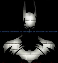 Batman murals file cdr and dxf free vector download for print or laser engraving machines