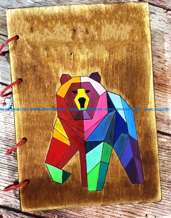 Bear book file cdr and dxf free vector download for Laser cut