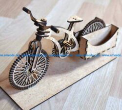 Bicycle postman file cdr and dxf free vector download for Laser cut