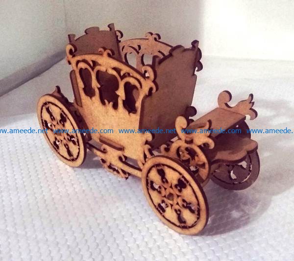 Cachepo Carriage file cdr and dxf free vector download for Laser cut