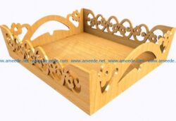 Cake tray file cdr and dxf free vector download for Laser cut