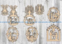 Christmas toys file cdr and dxf free vector download for Laser cut