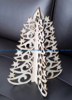 Christmas tree star border file cdr and dxf free vector download for Laser cut