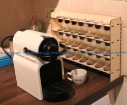 Coffee pod rack file cdr and dxf free vector download for Laser cut