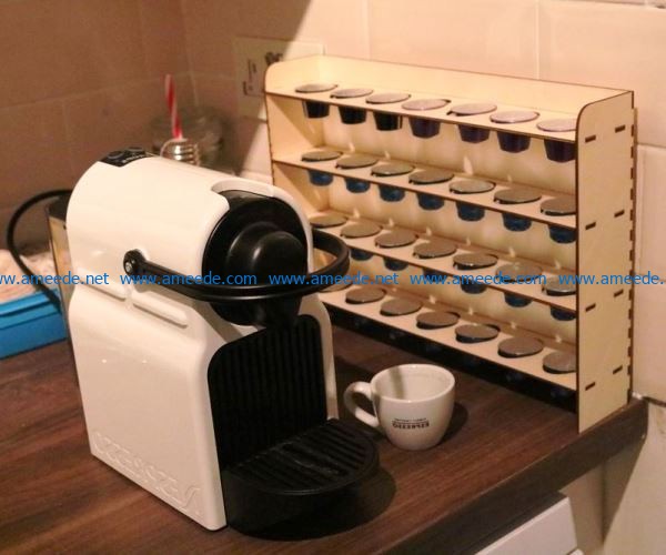 Coffee pod rack file cdr and dxf free vector download for Laser cut