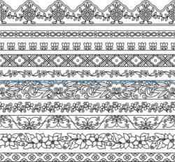 Contour pattern file cdr and dxf free vector download for print or laser engraving machines