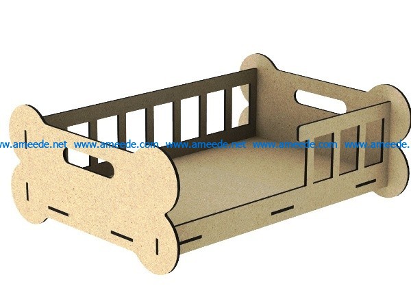 Crib for dogs file cdr and dxf free vector download for Laser cut