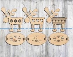 Deer on a stand file cdr and dxf free vector download for Laser cut