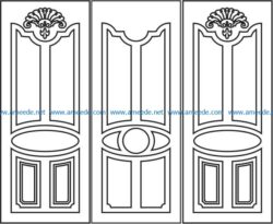 Design pattern door E0006194 file cdr and dxf free vector download for Laser cut CNC