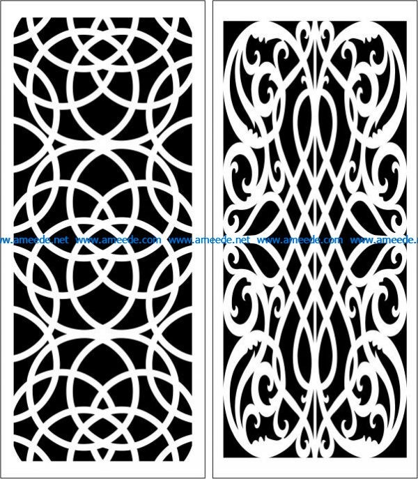 Design pattern panel screen E0006158 file cdr and dxf free vector download for Laser cut CNC
