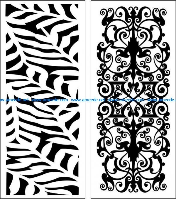 Design pattern panel screen E0006161 file cdr and dxf free vector download for Laser cut CNC