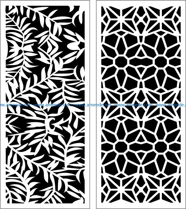 Design pattern panel screen E0006200 file cdr and dxf free vector download for Laser cut CNC