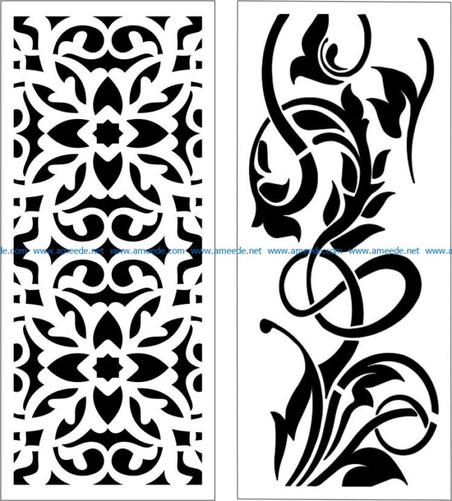 Design pattern panel screen E0006201 file cdr and dxf free vector download for Laser cut CNC