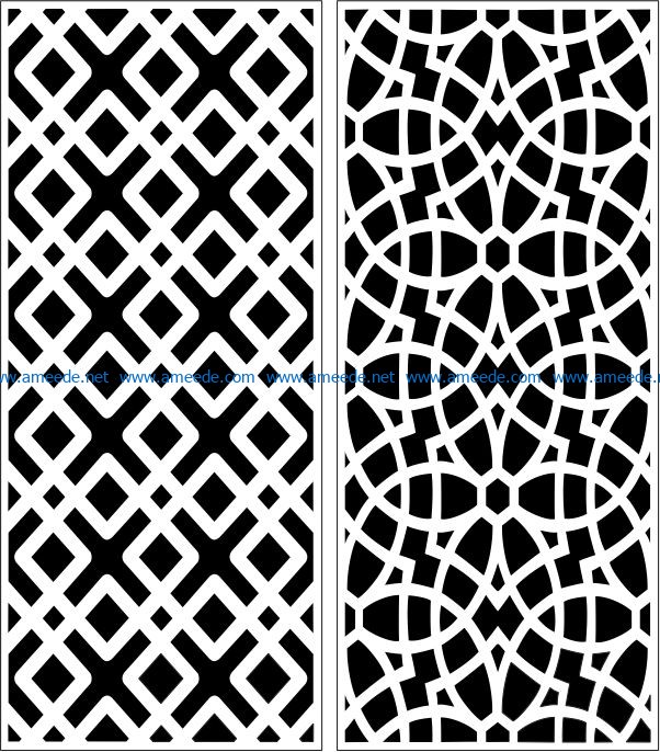 Design pattern panel screen E0006204 file cdr and dxf free vector download for Laser cut CNC