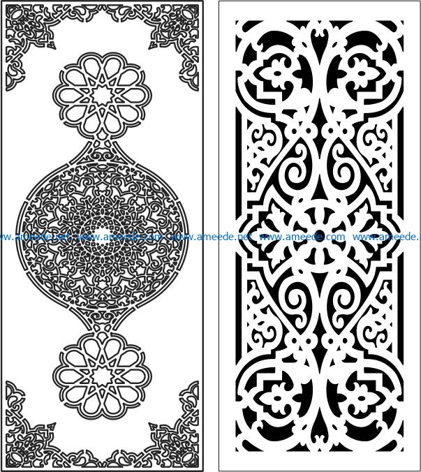 Design pattern panel screen E0006244 file cdr and dxf free vector download for Laser cut CNC