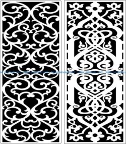 Design pattern panel screen E0006245 file cdr and dxf free vector download for Laser cut CNC